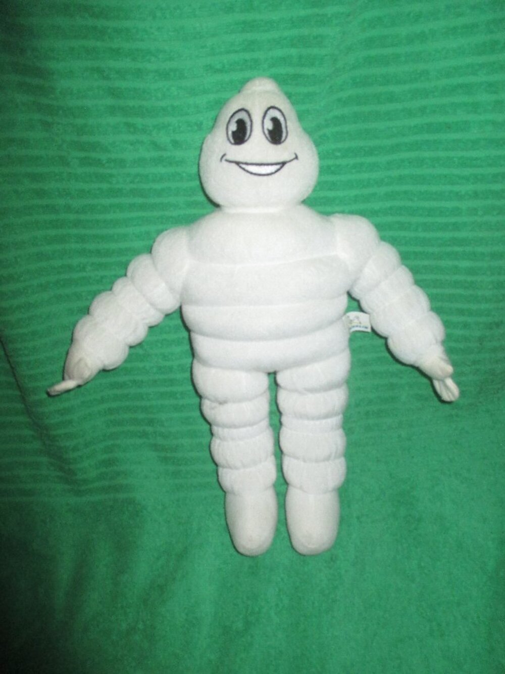 Michelin Man Bibendum Plush Doll Toy White Mascot Stuffed Logo Tag Promo 15"